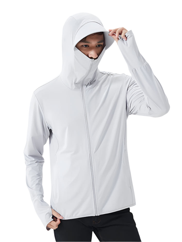 Summer UPF 50+ UV Sun Protection Skin Coats Men Ultra-Light Sportswear Hooded Outwear Men Windbreaker Casual Jackets - Beyond Base Camp