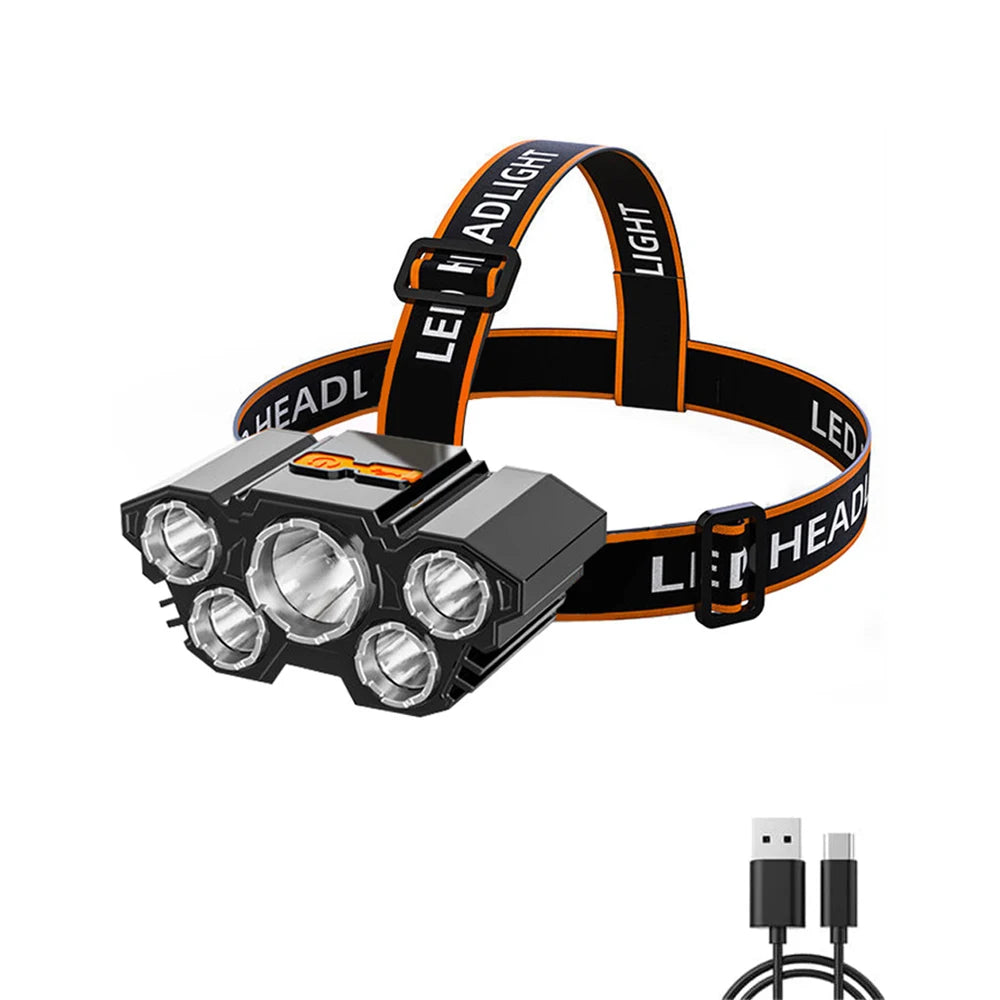 1200 lumenes led fejlámpa