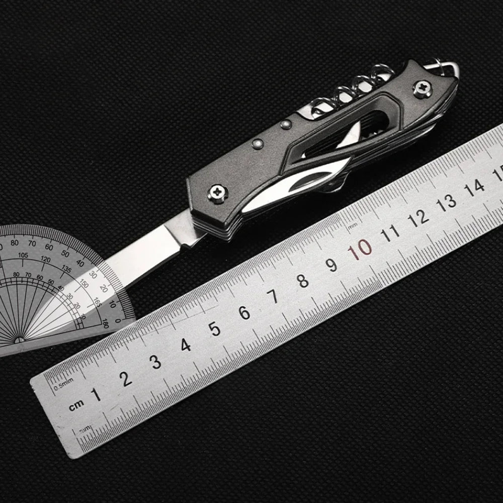 Multi-Functional Swiss Knife Outdoor Camp Multi-Tool Bottle Opener Portable Folding Knife Scissors Saw Military Pocket Knife - Beyond Base Camp
