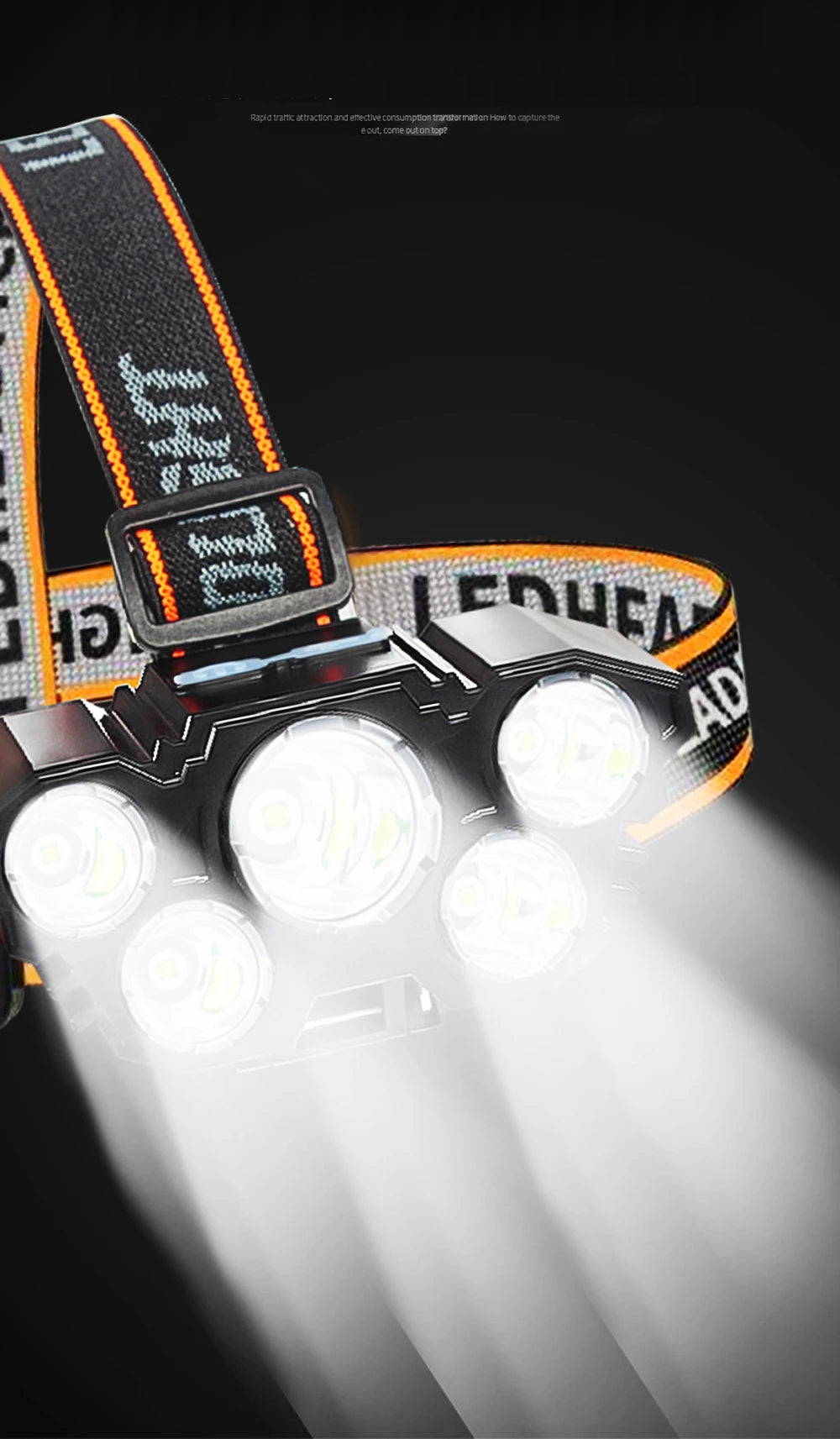 1200 lumenes led fejlámpa