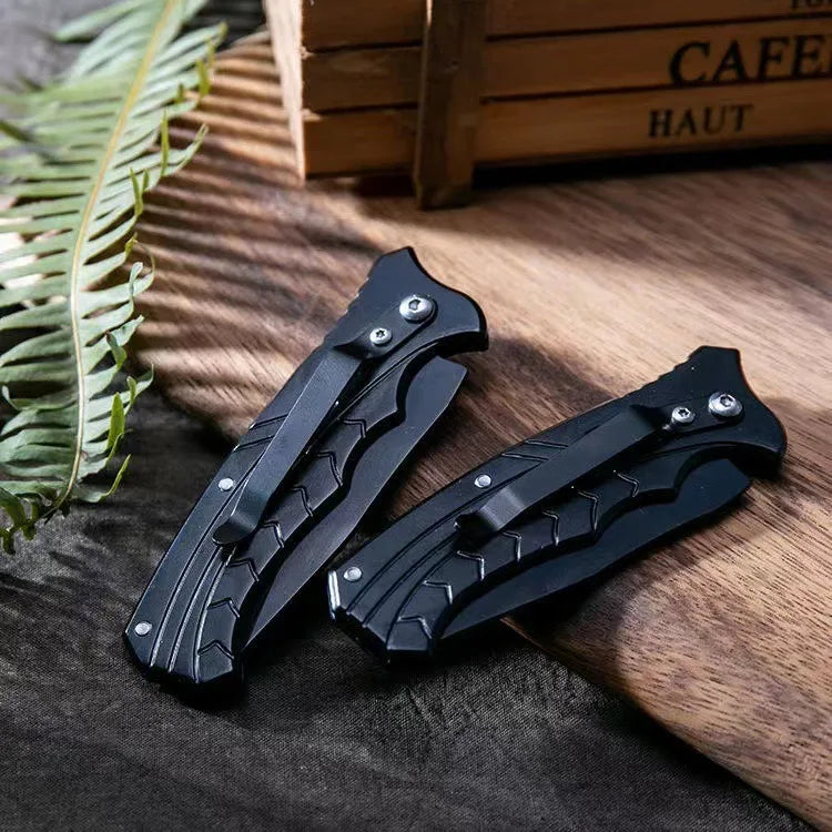Outdoor non-slip stainless steel camping knife sharp high hardness folding knife carry portable knife fruit knife - Beyond Base Camp
