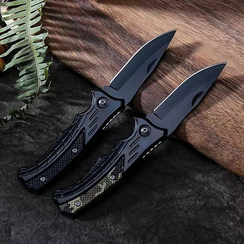 Outdoor non-slip stainless steel camping knife sharp high hardness folding knife carry portable knife fruit knife - Beyond Base Camp