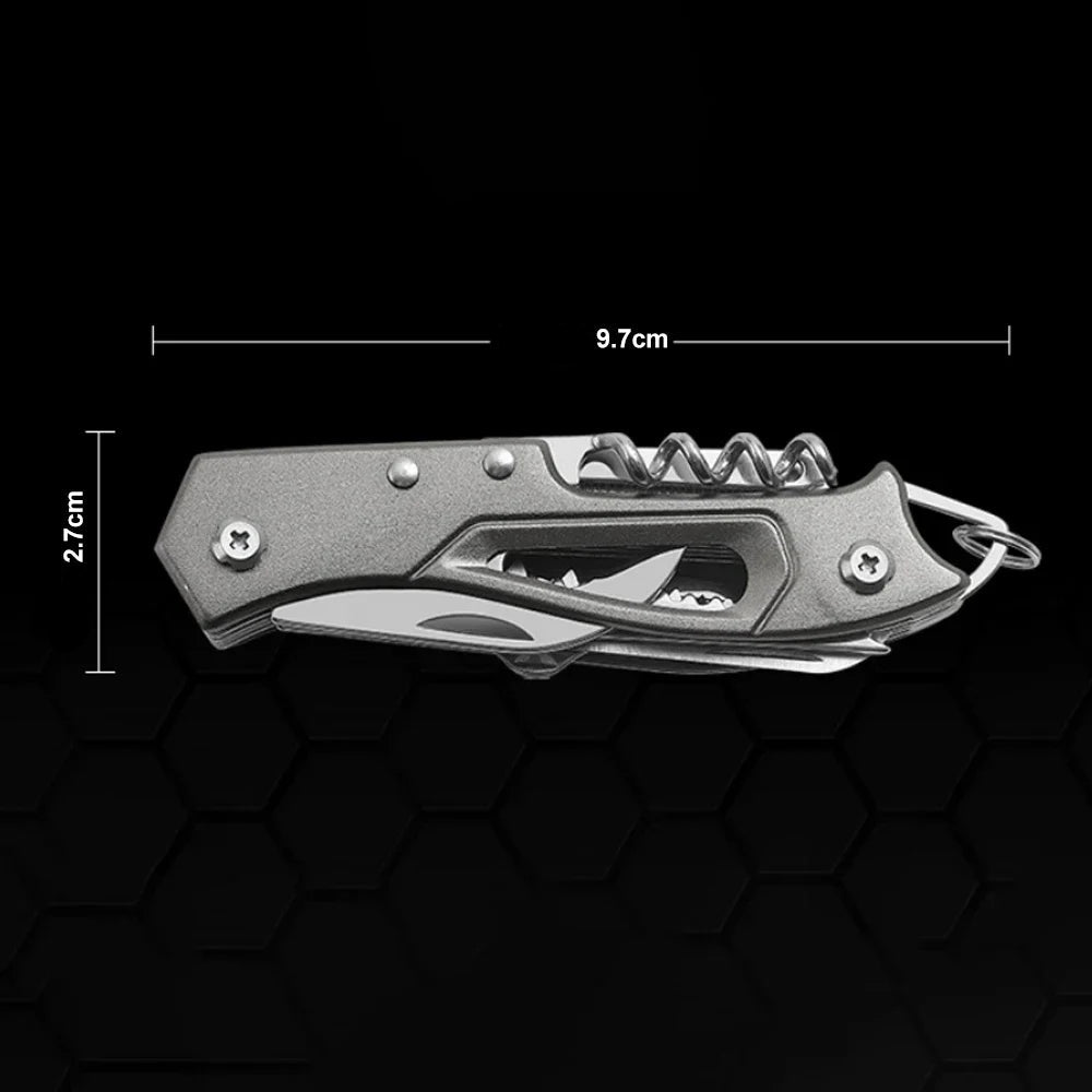 Multi-Functional Swiss Knife Outdoor Camp Multi-Tool Bottle Opener Portable Folding Knife Scissors Saw Military Pocket Knife - Beyond Base Camp