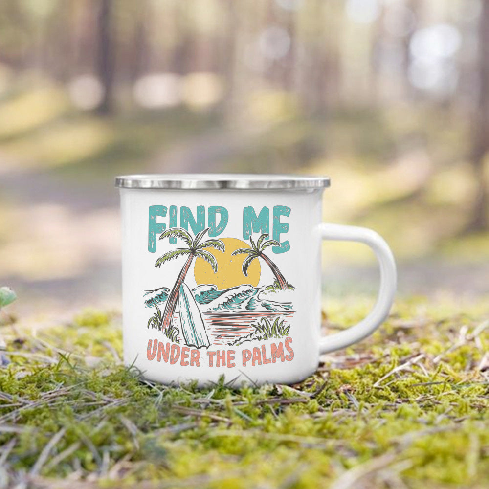 Charming Enamel Mug with Cool Design - Beyond Base Camp