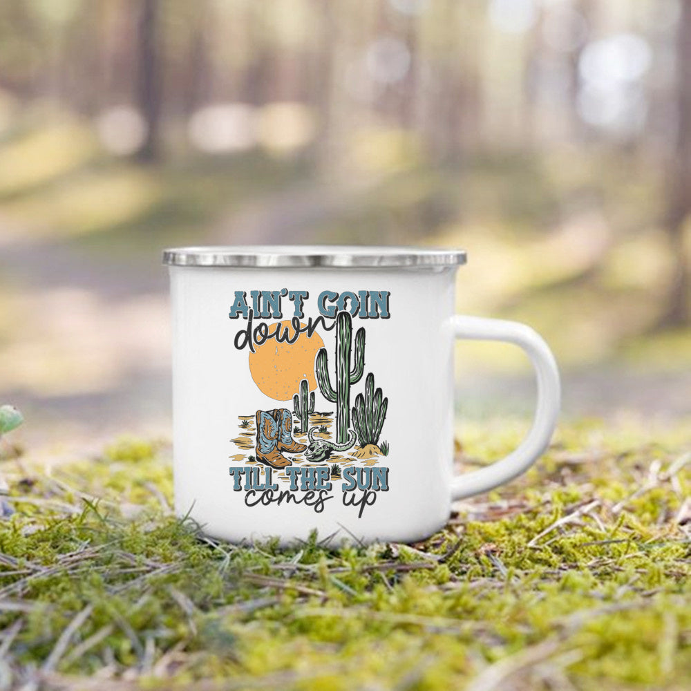 Charming Enamel Mug with Cool Design - Beyond Base Camp