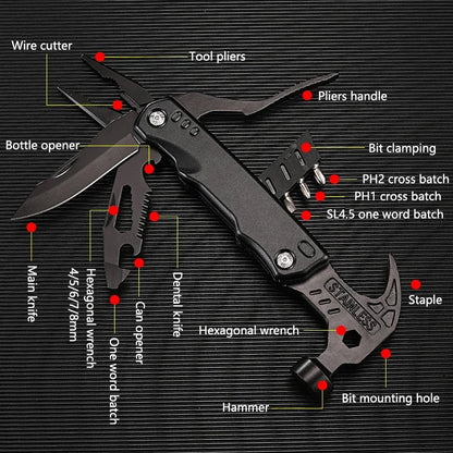 7-in-1 Multi-Tool Claw Hammer - Beyond Base Camp