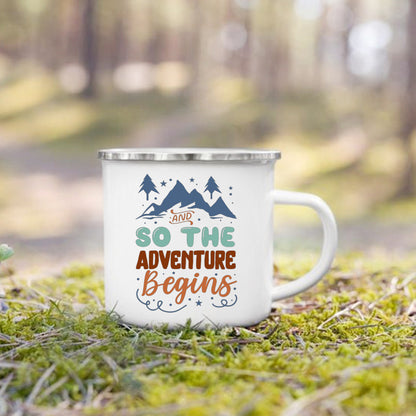 Charming Enamel Mug with Cool Design - Beyond Base Camp