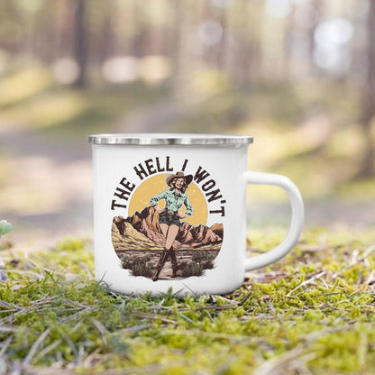 Charming Enamel Mug with Cool Design - Beyond Base Camp