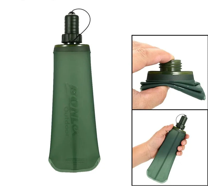 Collapsible TPU Water Bottle – 500ml - Beyond Base Camp