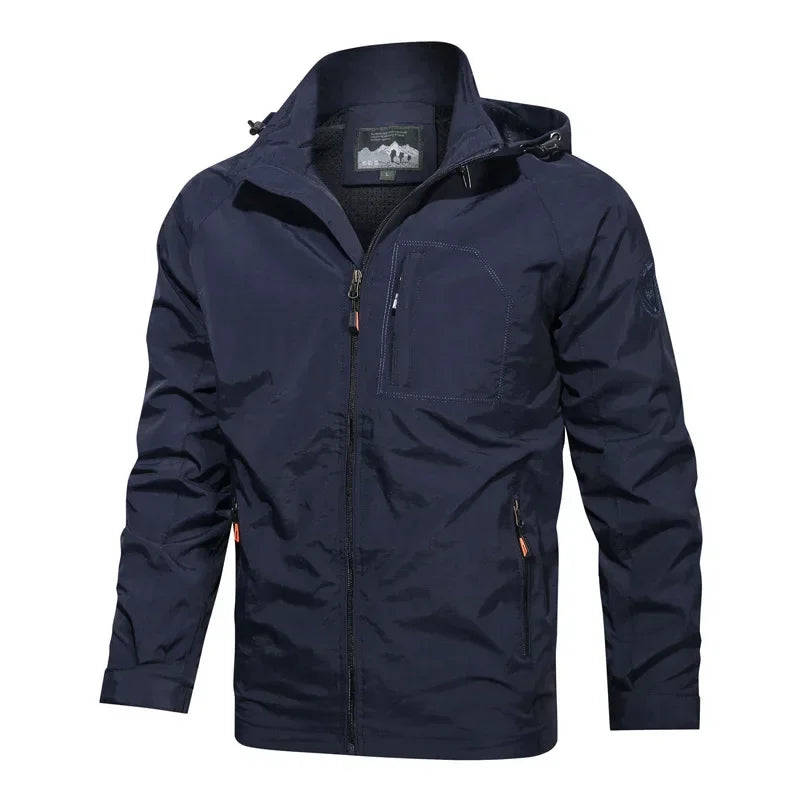 Men Waterproof Camping Tactical Jacket Fishing Hiking Outdoor Raincoat Windbreaker Breathable Hunting Tactical Jacket - Beyond Base Camp