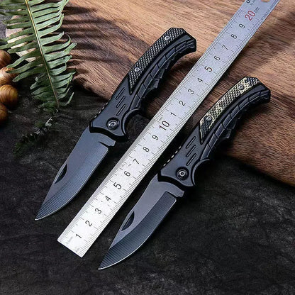 Outdoor non-slip stainless steel camping knife sharp high hardness folding knife carry portable knife fruit knife - Beyond Base Camp