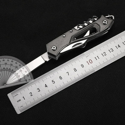 Multi-Functional Swiss Knife Outdoor Camp Multi-Tool Bottle Opener Portable Folding Knife Scissors Saw Military Pocket Knife - Beyond Base Camp