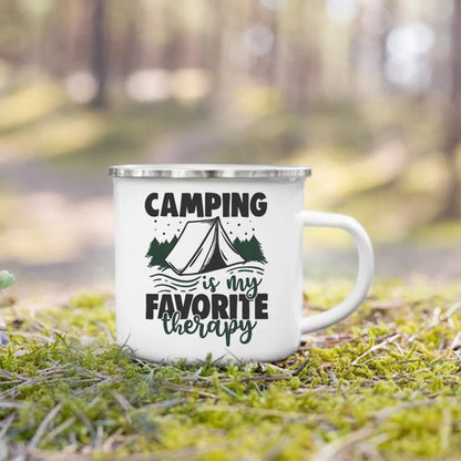 Charming Enamel Mug with Cool Design - Beyond Base Camp