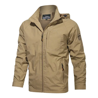 Men Waterproof Camping Tactical Jacket Fishing Hiking Outdoor Raincoat Windbreaker Breathable Hunting Tactical Jacket - Beyond Base Camp