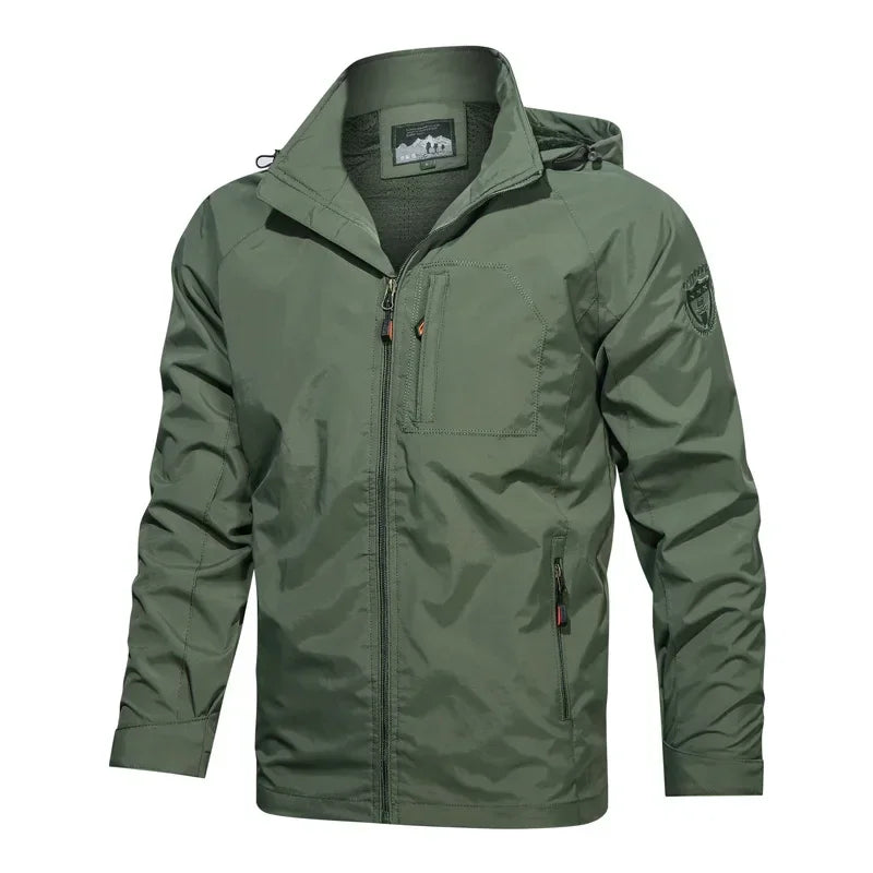 Men Waterproof Camping Tactical Jacket Fishing Hiking Outdoor Raincoat Windbreaker Breathable Hunting Tactical Jacket - Beyond Base Camp