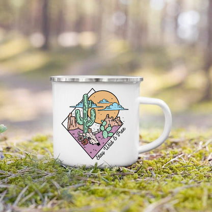 Charming Enamel Mug with Cool Design - Beyond Base Camp