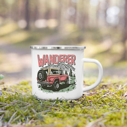 Charming Enamel Mug with Cool Design - Beyond Base Camp