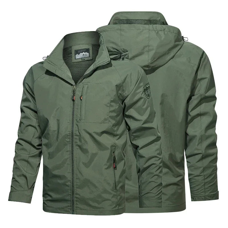 Men Waterproof Camping Tactical Jacket Fishing Hiking Outdoor Raincoat Windbreaker Breathable Hunting Tactical Jacket - Beyond Base Camp