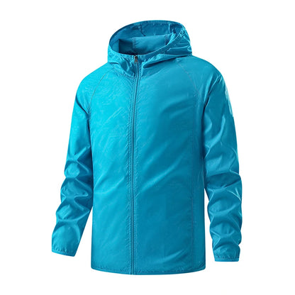 LNGXO Waterproof Hiking Jackets for Men and Women Sun Protection Windbreaker Camping Climbing Rain Coat Unisex Portable Clothes - Beyond Base Camp