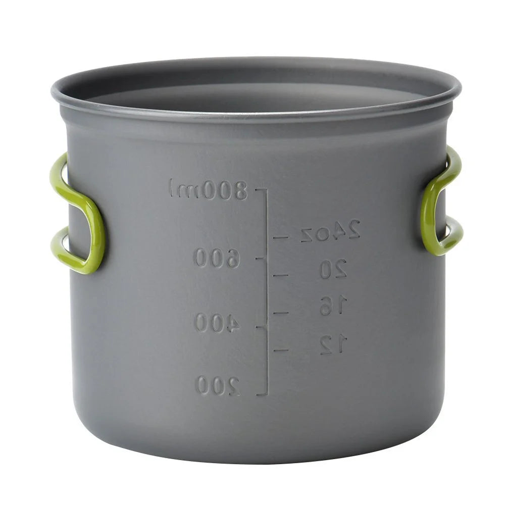 Camping Pots Cookware Set Portable Outdoor Cooking  Tableware for Hiking Trekking Picnic Fishing Mountaineering - Beyond Base Camp