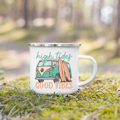 Charming Enamel Mug with Cool Design - Beyond Base Camp