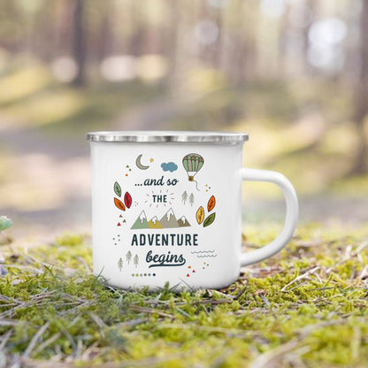Charming Enamel Mug with Cool Design - Beyond Base Camp
